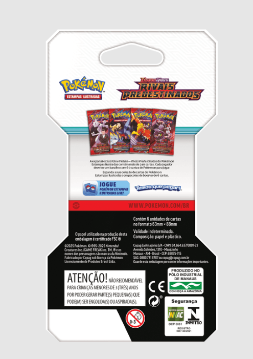 Booster Unitário Pokémon TCG – Rivais Predestinados (SV10)