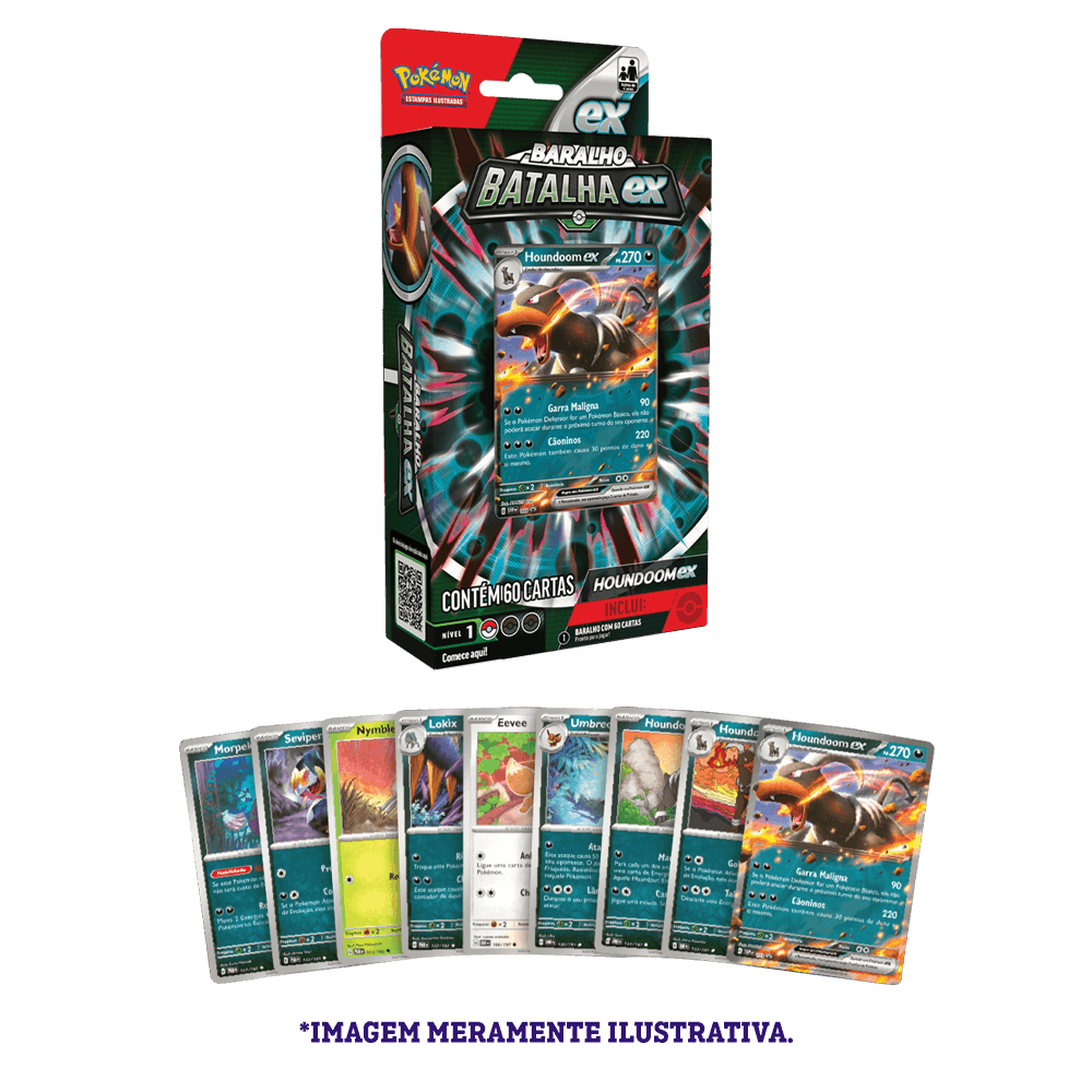 (PT-BR) Baralho Pré Construído - Baralho Batalha ex - Houndoom ex
