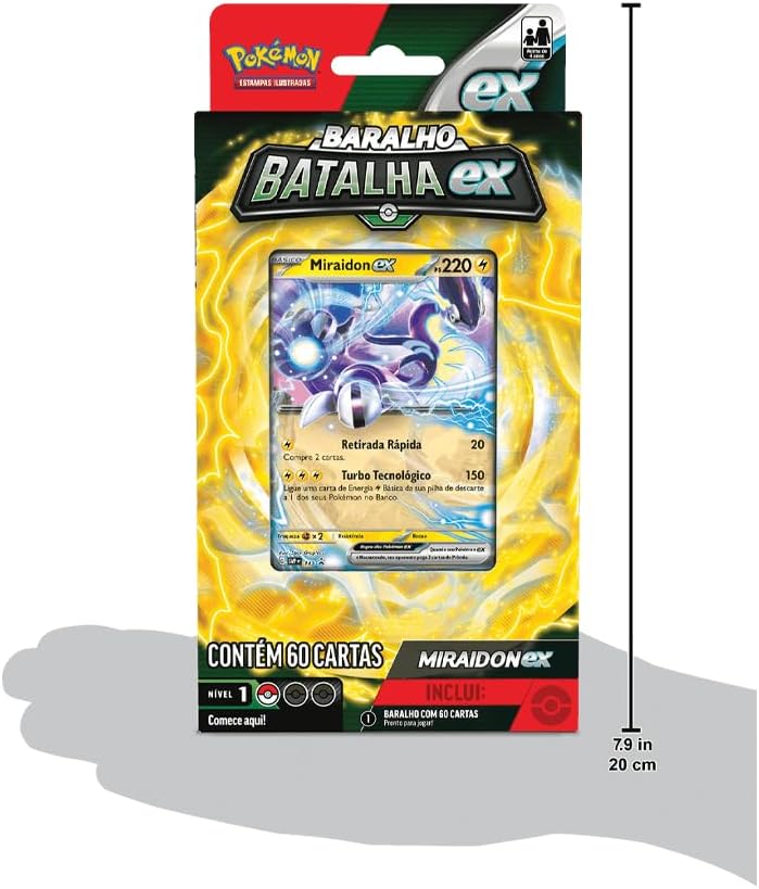 Copag Deck Batalha Pokémon ex  Miraidon (60 cartas) TCG Português