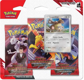 Blister Triplo Pokémon Kangaskhan Escarlate e Violeta 10 Rivais Predestinados