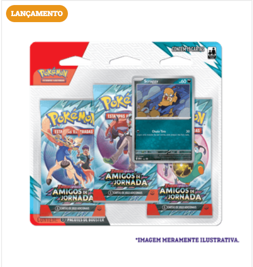 Blister Triplo Pokémon – Scraggy (E.V. 9 Amigos de Jornada)