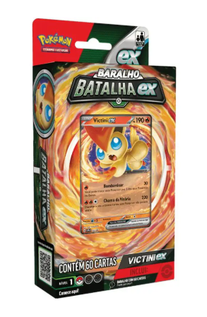 Deck Batalha Pokémon ex – Victini (60 cartas)