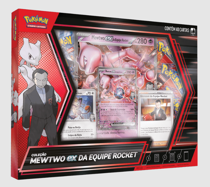 (PT-BR) Box Coleção - Mewtwo ex da Equipe Rocket