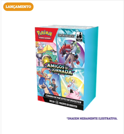 Mini Display Pokémon TCG – Escarlate e Violeta 9: Amigos de Jornada