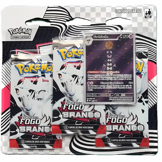 (PT-BR) Blister Triplo Escarlate e Violeta 10.5 - Fogo Branco - Gothitelle